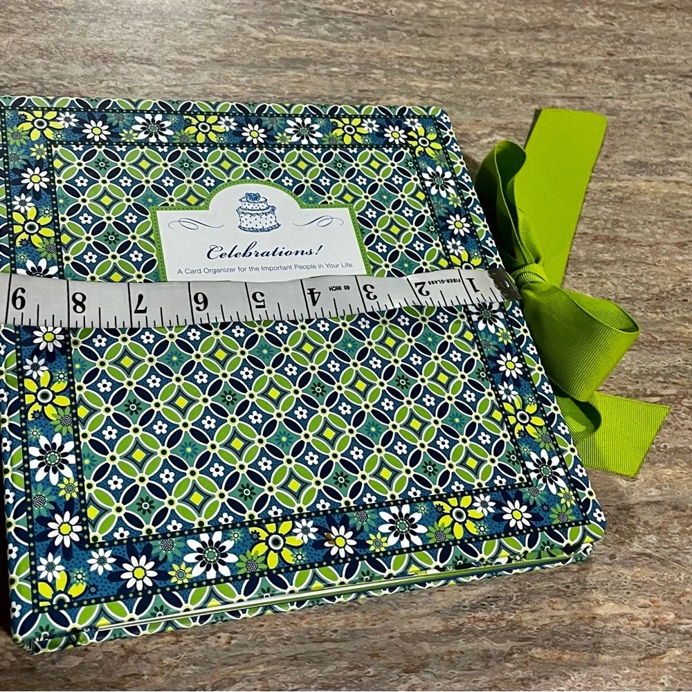 Vera Bradley Celebrations month to month organizer with Green Ribbon